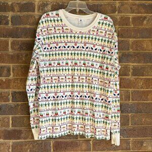 Hanna Andersson  Adult XXL Organic Cotton Top ELF Christmas pajama long Sleeve